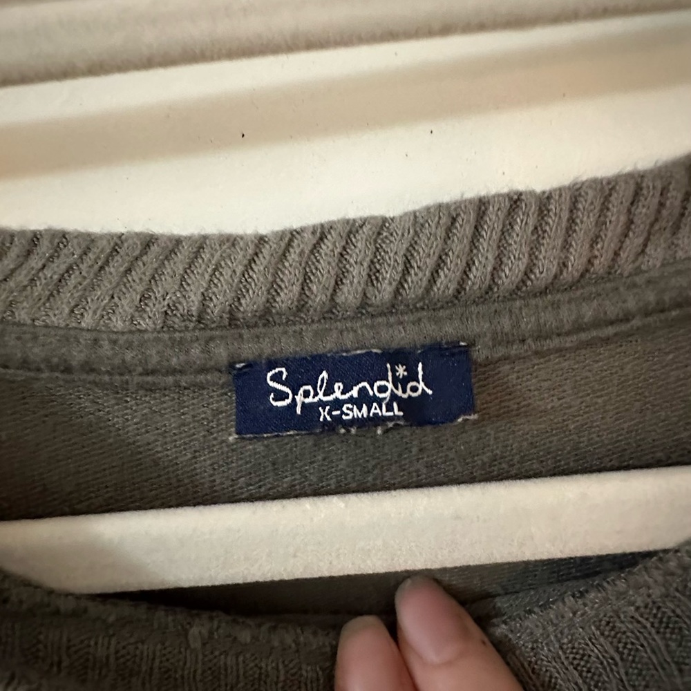 Splendid super soft camo pullover and joggers size XS